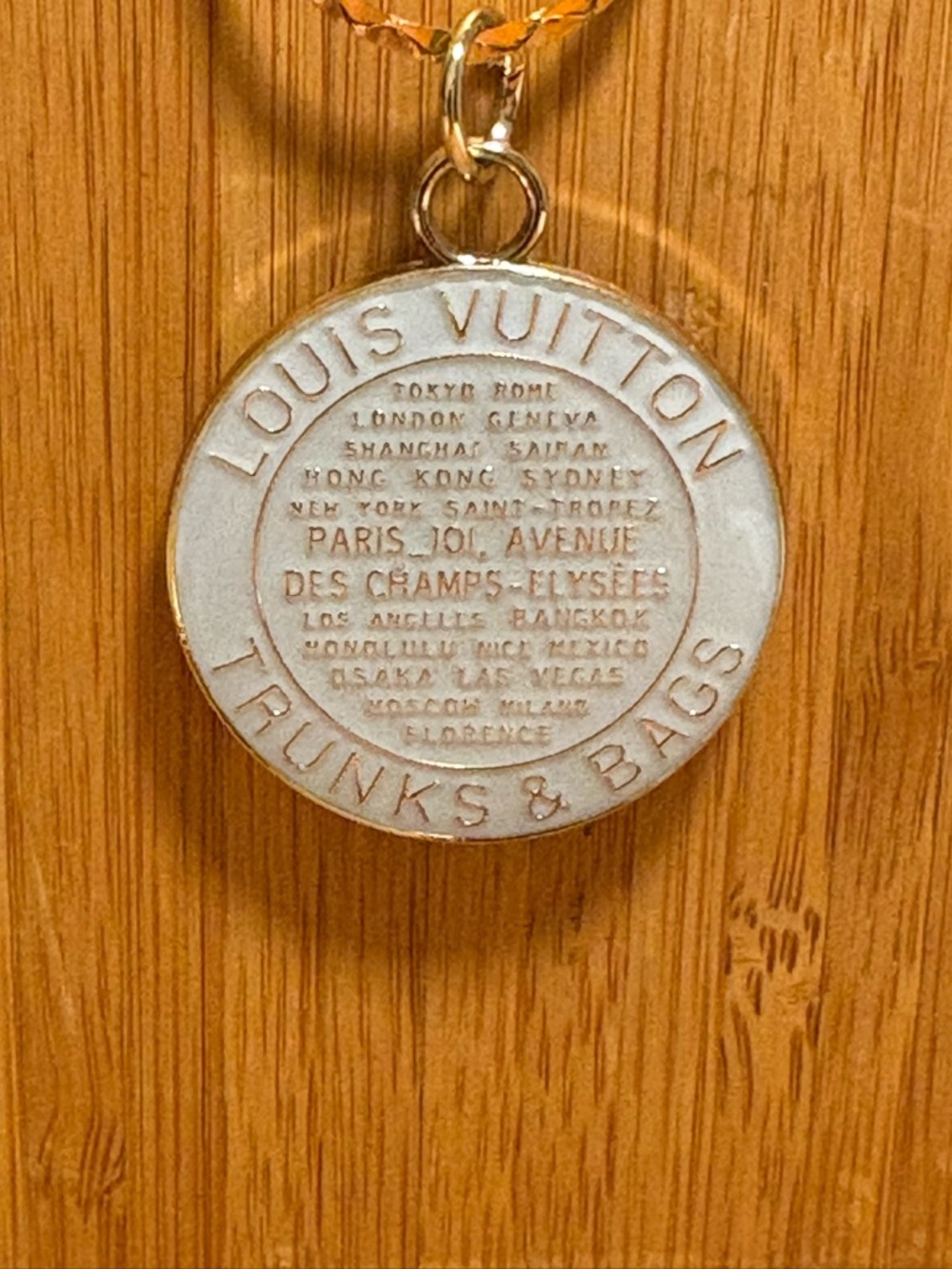 Louis Vuitton Trunks & Bags Round Pendant Necklace